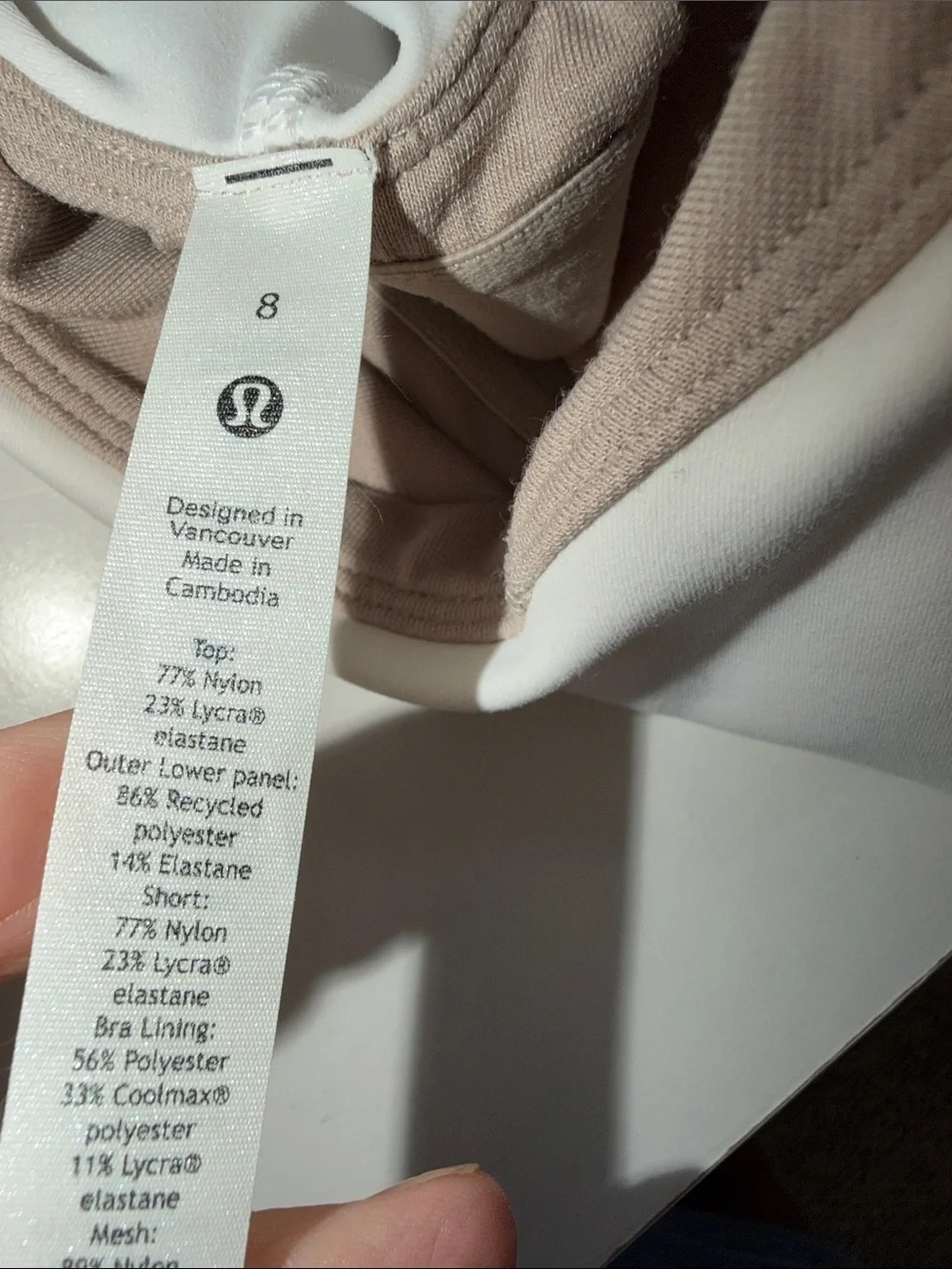 lululemon athletica White Sleeveless Fit-Flare tennis dress